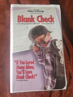 Blank Check - 1994 - VHS tape